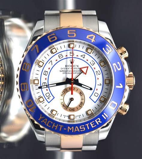 mens 18k gold rolex yachtmaster ii|Rolex yachtmaster 2 two tone.